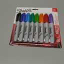 Sharpie 38250PP Permanent Markers, Chisel Tip, Assorted Colors, 8-Count, Standard Packaging