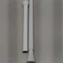 Tension Rod,Extendable Curtain Poles,30-50cm Extendable Hanging Bar,No Drill Spring Net Voile Curtain Tension Pole Adjustable Telescopic Rods Extendable for Kitchen (White,2Pcs)