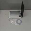 Mocado Travel Makeup Mirror with Light, Tripple Folding Vanity Mirror with Lights, 3 Colors Lighted Makeup Mirror, 1500mAh Rechargeable, Memory Function, Freely Adjust Height and Angle(Black) (8"L x 6"W)