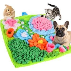 Snuffle Mat for Dogs, 20 X 20 Inches Dog Puzzle Toy for Boredom & Slow Eating, Washable Snuffle Mat for Puppies, Small & Medium Dogs, Cats & Rabbits