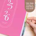 3 x Rileys Academic Planner 2025-2026, Daily, Weekly & Monthly Planner, July 2025 - June 2026, Student Notes Pages, Twin-Wire Binding, Weekly Agenda for School & Work (8.5 x 11-Inches, Pink)