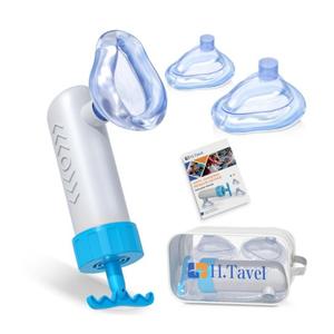 Choking Rescue Device Portable Airway Suction Rescue Device Anti Choking Device Choking First Aid Device for Kids and Adults Blue