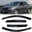 Original Side Window Wind Deflector,4pcs Out-Channel Tape-On Nice Sun Rain Guards Set,Window Visor