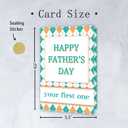 30 x First Fathers Day Card Gifts with Envelope Happy 1st Father's Day Cards Gift from Baby Boy Girl Fathers Day Greeting Card for First Time Dad to be New Dad Gifts for Men, Mix