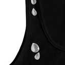 Verdusa Women's Crop Tops Sleeveless Festival Party Clubwear Fashion Crystal Tank Top (M)