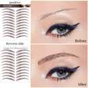 Aresvns Eyebrow Tattoo 99 Pairs,Reddish brown waterproof eyebrow tattoo sticker