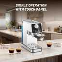 20 Bar Espresso Machine, Semi-Automatic Espresso Machine with Milk Frother, Compact Espresso Coffee Maker For Caf-Quality Lattes and Cappuccinos at Home & Office