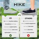 Hike Footwear Caspar Pro HF - Non-slip and Healthy Comfortable Winter Barefoot Pro Shoes Provide Warmth and Support, Natural Walking Hike Boots For Women Men (Green)