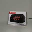 Timex Alarm Clock with Large Display, Digital Alarm Clock for Bedroom Includes 120V Universal Power Adapter (T121B - Black)