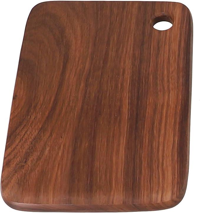 Walnut Wood Cutting Board for Camping, Picnic, BBQ - Portable Lightweight Kitchen Chopping Board Perfect for chopping Fruit and Vegitables. Made in the USA