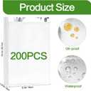 200 Pack Sandwich Wrappers, 10 Inch Aluminum Insulated Hot Dog Wrap Pouch, 4lb Foil Hamburgers Bags for Breakfast, Lunch, Food Truck, Burritos, BBQ, Fast Food, Serving, Grease Resistance | Foldable