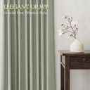 Sage Green Curtains 90 inch Length 2 Panels for Bedroom Back Tab Light Filtering Semi Sheer Drapes Linen Textured Light Green Airy Modern Farmhouse Living Room Sage Aesthetic Decor