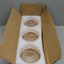 3 Pcs Amber Glass Tulip Lamp Shades Small Flower Art Sconce Shade E26 Base 1.65" Top x 4.45" Dia. x 4.33" H Mini Lampshades Replacement for Table Chandelier Decor Vanity Pendant Light Cover