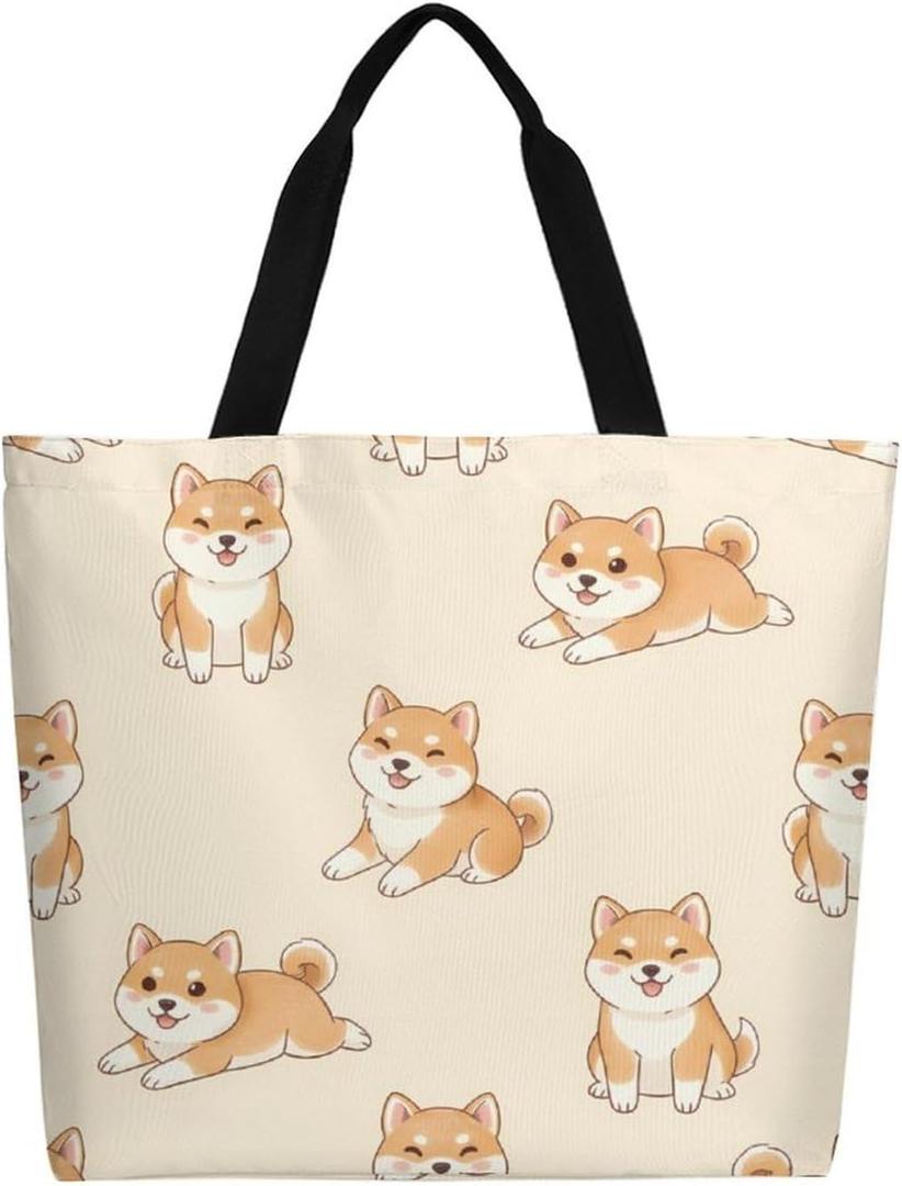 Canvas Tote Bag Large Women Casual Shoulder Bag Handbag Reusable Beach Shopping Grocery Bag For Outdoors