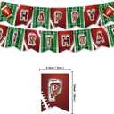 46PCS Football Birthday Party Decorations,Banner,Football Theme Party Decorations,Balloons.Cake Toppers,Cupcake Toppers.Football Birthday Decorations Sports party Decorations.