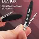 8Pcs No Bend Hair Clips - Creaseless Hair Clips Styling Duck Bill Clip No Dent Alligator HairBarrettes, Small Gifts for Women Girl Salon Hairstyle Hairdressing Bangs Waves Makeup, Black