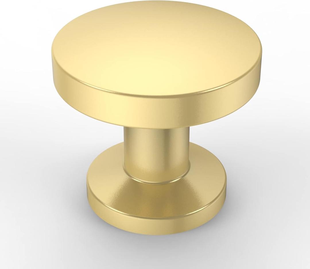 Asidrama 10 Pack Gold Zinc Cabinet Knobs for Dresser Drawers