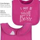 The Peanutshell Baby Girl Terry Bib Set of 8-100% Cotton, Soft, Absorbent Baby Bibs, Toddler Girl Set, Newborn & Infant Bib - Pink