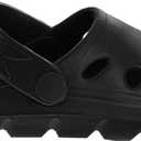 Josmo Kids Summer Beach Pool Sandals - Open Toe Boys Ankle Strap Shoes Size 5-10 Toddler (Black)