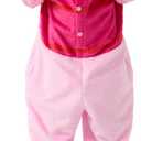 Unisex Children Animal Onesie Pajamas,Kids Flannel Halloween Cosplay Costume/Homewear/Sleepwear (Pink)