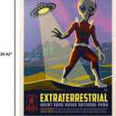 MyPuzzle Legends of The National Parks: Great Sand Dune's Extraterrestrials, Vintage Poster - Premium 1000 Piece Jigsaw Puzzle for Adults