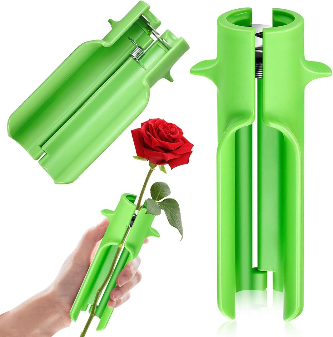 Rose Thorn Stripper Tool Thorn Remover Leaf Stripper Tool Flower Cleaner Cutter Flower Shop Gardening Floral Arrangements Clean Stem Green New Upgrades Efficient for Home Professional Florist