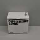 Samma Copper Mixing Bowls Set with Lids - Stainless Steel Interior, Non-Slip Black Silicone Base - Nesting Mixing Bowls for Baking, Cooking & Meal Prep (3-Piece Set)