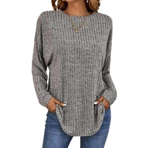 Baggy T Shirts for Women Stylish Round Neck Casual T Shirts for Women Cozy Womens Dress Tops Cute Going Out Tops (4X-Large)