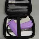 Lasnten 3007 Pcs Quick Clothing Fixer Kit with Fine Needle Stitch Gun for Clothes Storage Case 5 Needles 1500 Black 1500 White Quick Stitch Sewing Hemming Gun for Home Shops Warehouse(Purple)