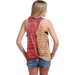 FOCO Womens NFL Team Logo Tie-Breaker Tank Top Shirt (L)