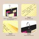 2 x KAISA Index Cards 3x5 Flash Cards, Perforated Smart Card, 150pcs Ruled Colored Notecards and 30pcs White Graph Cards Thick Index Card Notebook with Punching Hole for Studying School Suplplies