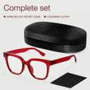 miyya Stylish Reading Glasses for Women, Cheaters Eyeglasses, Oversized Blue Light Readers, Fashion Eye Glasses