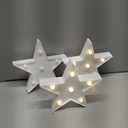 clothmile 3 PCS LED Night Light LED White Star Night Light Can Be Hung on The Wall Kids Room Light, Suitable for Birthday Party Holiday Decoration Baby Room Nursery Decoration
