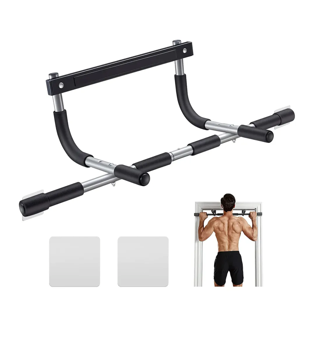 Ally Peaks Pull Up Bar for Doorway | Thickened Steel Max Limit 440 lbs Upper Body Fitness Workout Bar| Multi-Grip Strength for Doorway | Indoor Chin-Up Bar Fitness Trainer for Home Gym Portable