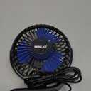 BESKAR USB Clip on Fan, Portable Small Fan with Cord Powered, 3 Speeds Strong Airflow, with Sturdy Clamp, Quiet Personal Desk Fan (Black)