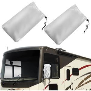 Winter-Proof Insulated RV Mirror Covers for Class A Motorhomes - Waterproof Sun Frost Protection