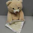 Hopearl Peek A Boo Bear with Security Blanket Interactive Repeats What You Say Plush Teddy Bear Toy Musical Singing Talking Stuffed Animal Adorable Electric Animate Birthday Festival, Beige, 11''