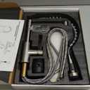 OWOFAN Kitchen Faucet with Pull Down Sprayer Brushed Nickel Stainless Steel 1 Handle Pull Out Spring Sink Faucets 1 Hole Or 3 Hole Dual Function for Farmhouse Camper Laundry Utility Rv Wet Bar