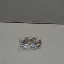 Litoexpe Antique Brass 1" Swivel Stem Ball Caster Wheel, Zinc Alloy Swivel Ball Caster for Furniture and Desk, Pack of 4