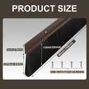 Door Sweep Brush Aluminum, 1.5 x 48 Inch, Brown, 2 Set