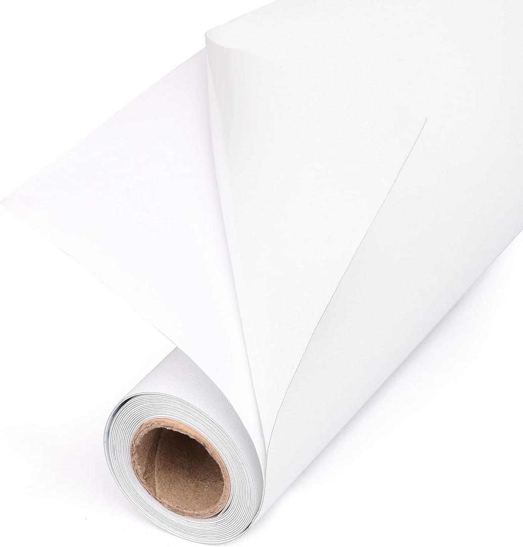 Total Blackout Window Film: 100% Light Blocking Film with White Sides - Heat Resistant, Room Darkening, Static Cling Film for Privacy & Day Sleep - No Residue, Stops UV, Easy Removal (36 x 288 in.)