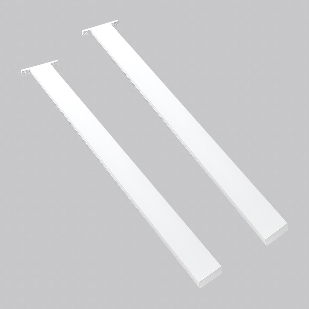 Hidden Island Countertop Support Bracket 2 Pack White 34 Inch Heavy Duty Granite Countertop Bracket Iron Island Support Brackets for Granite Quartz Wood