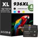 936XL Ink Cartridges for HP Printers Compatible for HP 936XL Ink Cartridges Combo Pack Work with OfficeJet Pro 9120 Series 9125 9135 9130 9730 9110 9120 9110b 9120b 9130b Printers | with Chip  4Pack