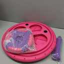 Flooyes Unicorn Sit and Spin Toys for Toddlers Girls 1 2 3 Years Old, Birthday Gifts for 2-4, with LED and Music, 360 Spin (Pink)