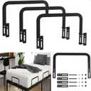 3pcs Extra-Tall Mattress Slide Stopper,Adjustable Retainer Bar Non-Slip Holder for Metal Bed Frame, Easy Install,Anti Slip Mattress Gripper,with Two Improved Screw Sizes