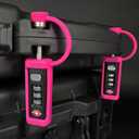 LAFENLIN TSA Approved Firearm Travel Case Locks, Gun Case Hard Pistol Cases Lock Gun Carrying Case Lock, Cut-Proof Case TSA Padlocks for Rifles/Revolver/Handgun/Camera Hard Cases (Pink-2 Pack)