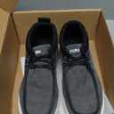 Furuian Steel Toe Shoes for Men High-top Safety Shoes Steel Toe Work Boots for Men Lightweight Canvas Safety Work Loafers Zapatos De Seguridad para Hombres (7, Grey)