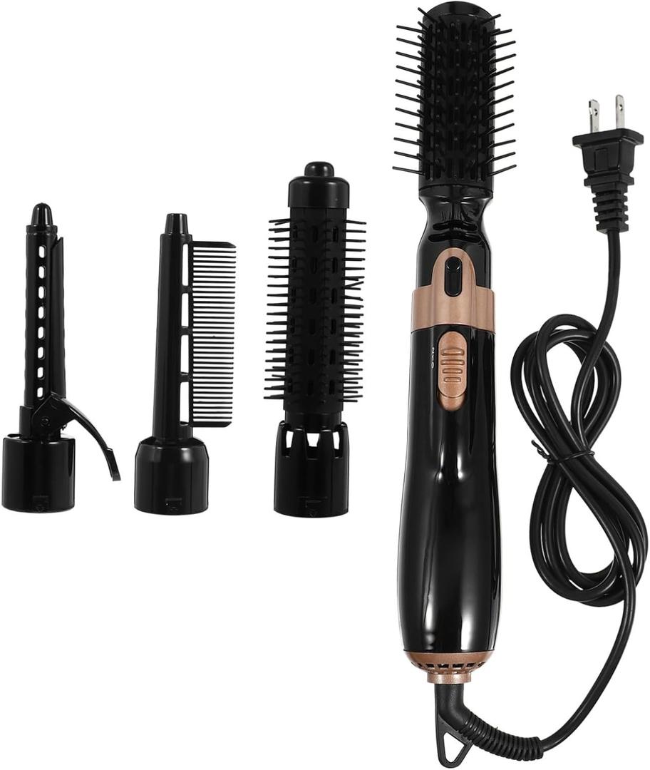 Versatile Hair Curler with US Plug Compact Electric Heated Curling Wand for Personal Hair Styling Quick Warm-up in Seconds Includes Four Styling Combs for DIY Hairstyles