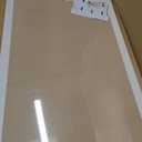 Cork Board Bulletin Board, 36" x 24" Corkboard for Wall, Rustic White Wooden Frame, Hanging Pin Board for Home & Office Decor, 10 Push Pins