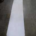 2' x 8' Shag Fluffy Runner Rug Soft Plush Area Rug Carpet Non-Slip Fuzzy Bedside Rug Hallway Laundry, White